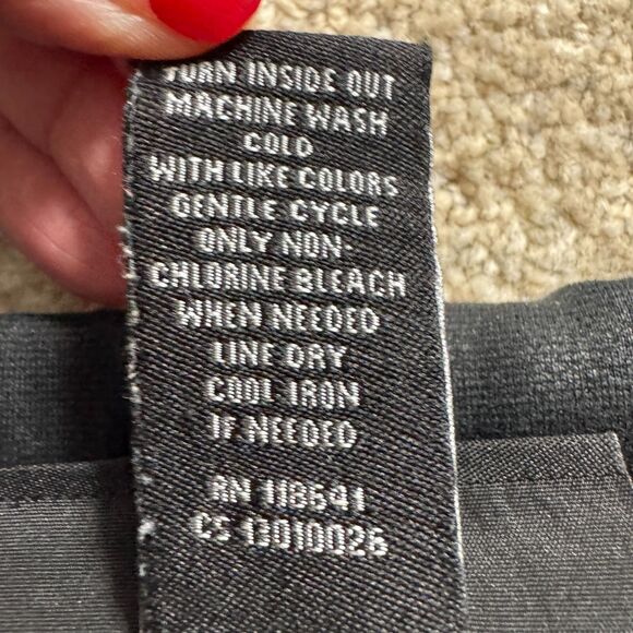 Lane Bryant Women's Black Skirt Knee Length Career Pull On Slit in Back Size 18 - Picture 12 of 12